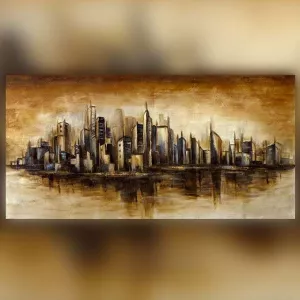 Målning NY Manhattan 153 x 77 x 5 cm