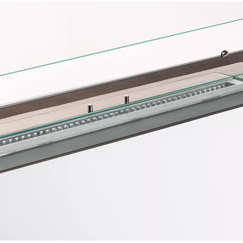 Öppen spis XXL andromède, brännare 80 cm Färg Vit